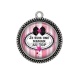 Pendentif Cabochon Argent - je suis une maman au top