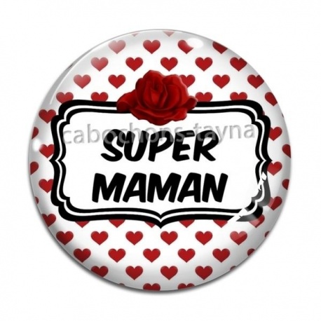 Cabochon Verre - super maman