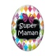 Cabochon Verre Ovale - super maman