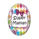 Cabochon Résine Ovale - super maman