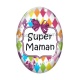 Cabochon Verre Ovale - super maman