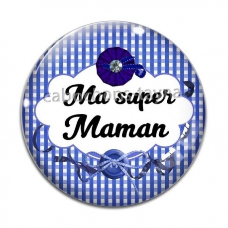 Cabochon Verre - super maman
