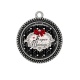 Pendentif Cabochon Argent - super maman
