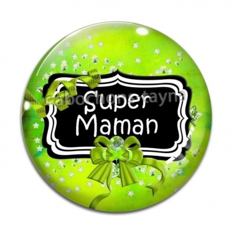 Cabochon Verre - super maman