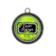 Pendentif Cabochon Argent - super maman