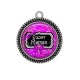 Pendentif Cabochon Argent - super maman