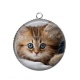 Pendentif Cabochon Argent - chaton