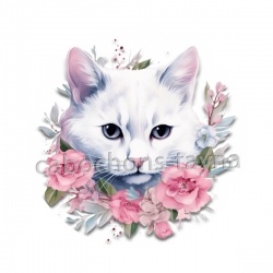 chat fleur