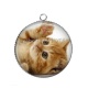 Pendentif Cabochon Argent - chaton