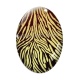 Cabochon Verre Ovale - fond peau