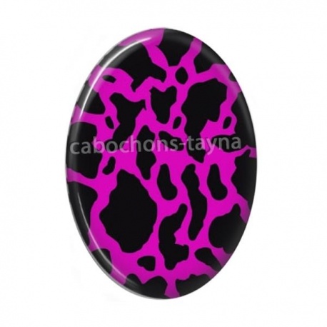 Cabochon Résine Ovale - fond peau