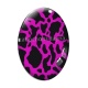 Cabochon Verre Ovale - fond peau