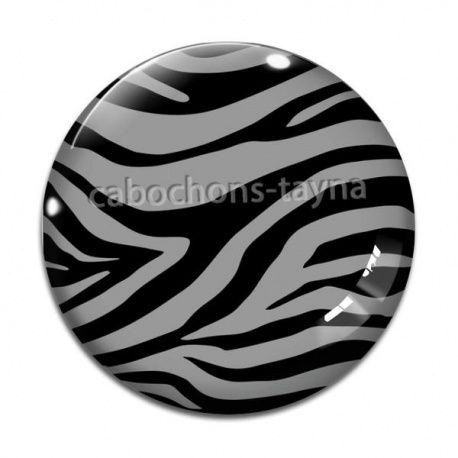 Cabochon Verre - fond peau