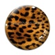 Cabochon Verre - fond peau