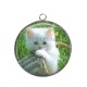 Pendentif Cabochon Argent - chaton