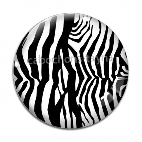 Cabochon Verre - fond peau