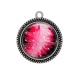 Pendentif Cabochon Argent - plume