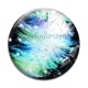 Cabochon Verre - plume