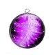 Pendentif Cabochon Argent - plume