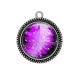 Pendentif Cabochon Argent - plume
