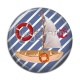 Cabochon Résine - bateau