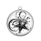 Pendentif Cabochon Argent - étoile de mer