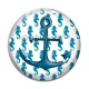 Cabochon Verre - ancre de bateau