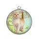 Pendentif Cabochon Argent - chaton