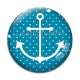 Cabochon Verre - ancre de bateau