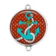 Connecteur Cabochon Argent - ancre de bateau
