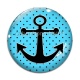Cabochon Verre - ancre de bateau