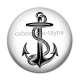 Cabochon Résine - ancre de bateau
