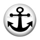 Cabochon Résine - ancre de bateau