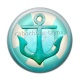 Cabochon Résine - ancre de bateau