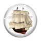 Cabochon Verre - bateau