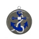 Pendentif Cabochon Argent - ancre de bateau