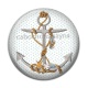 Cabochon Résine - ancre de bateau