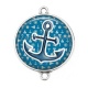 Connecteur Cabochon Argent - ancre de bateau
