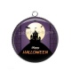 Pendentif Cabochon Argent - Halloween