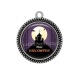 Pendentif Cabochon Argent - Halloween