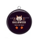 Pendentif Cabochon Argent - Halloween