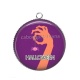 Pendentif Cabochon Argent - Halloween