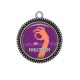 Pendentif Cabochon Argent - Halloween