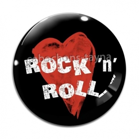 Cabochon Verre - rock N roll