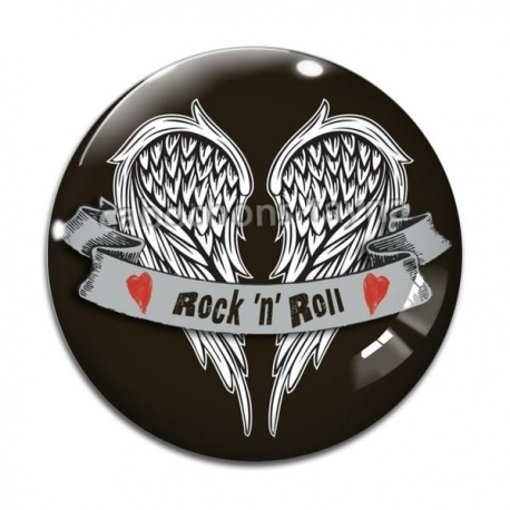 Cabochon Verre - rock N roll