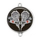Connecteur Cabochon Argent - rock N roll