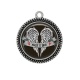 Pendentif Cabochon Argent - rock N roll