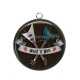 Pendentif Cabochon Argent - rock N roll