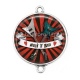 Connecteur Cabochon Argent - rock N roll