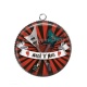 Pendentif Cabochon Argent - rock N roll
